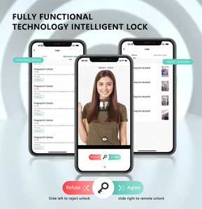 Cerradura de puerta biométrica digital a prueba de agua ttlock cerradura de puerta inteligente con cámara WiFi - Product Image 3