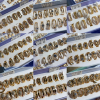 13531 xuping Cincin Berlapis Emas 18k Model Cluster Iced Out Terlaris Grosir dari Cina, Perhiasan Fashion, Cincin Cluster