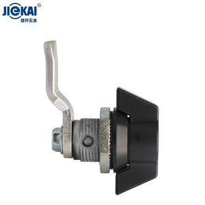 JK615 Zinc Alloy Key Cylinder and <strong>Black</strong> Paint Handle Quarter Turn Compression Latch for Traffic signal Control Boxes Security - Product Image 3