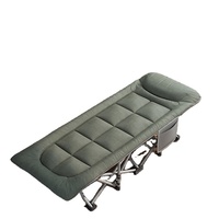 Lit pliant en tissu Oxford moderne, lit de camping, hôtel pliable, king size, queen, chambre à coucher, lit en métal, cadre
