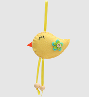 Oiseau en feutre Décoration de Pâques Ornement d'oiseau en feutre de Pâques pour les vacances de Pâques