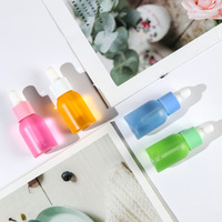 Flacon compte-gouttes cylindrique en plastique PET bleu de 20 ml, 30 ml, 50 ml, 100 ml, contenant cosmétique, sérum pour le visage, huile essentielle, liquide capillaire, personnalisable