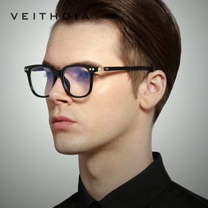 Gafas de Computadora Veithdia TR90, Montura Rectangular Completa, Protección Anti Luz Azul, Unisex, Modelo 8002 - Product Image 1