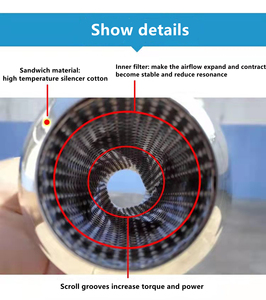 3 inch <span class=keywords><strong>interface</strong></span> roestvrijstalen tornado middenpijp demper resonator voor auto-uitlaatgeluid en koppelverbetering - Product Image 4
