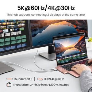 Ugreen cm206 <span class=keywords><strong>USB</strong></span> <span class=keywords><strong>C</strong></span> HUB <span class=keywords><strong>Adapter</strong></span> MacBook 4K HDMI <span class=keywords><strong>Thunderbolt</strong></span> 3 100W SD TF Đầu Đọ<span class=keywords><strong>c</strong></span> Thẻ <span class=keywords><strong>USB</strong></span> Loại <span class=keywords><strong>C</strong></span> HDMI HUB cho M2 M1 - Product Image 4