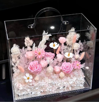 Boîtes de rangement en plastique écologiques jetables sur mesure, impression de logo personnalisable pour les rayonnages des magasins de détail, présentation de cadeaux