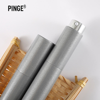 Flacon pulvérisateur vide automatique en métal et verre, atomiseur de parfum en aluminium mat, 6, 7, 8, 10 mil, personnalisable OEM
