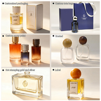 Flacon de parfum en verre carré de 1/1,3/3,3 OZ avec bouchon en métal, flacon de parfum vide pour Cologne, Eau de Parfum, emballage OEM ODM