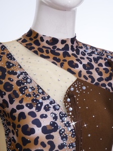 Justaucorps de danse pour femme, asymétrique, à une manche, avec franges et découpe dorsale, pour performance scénique contemporaine, sur mesure - Product Image 3