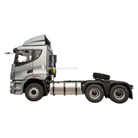 Tangki Bahan Bakar Baru 500L Paduan Aluminium H9 Setir Kanan Lantai Tinggi Truk Traktor Diesel 6x4 Euro 6 Suspensi Udara