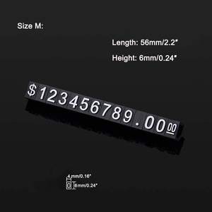 <span class=keywords><strong>Euro</strong></span> Dollar GBP Price Cube Kit Reciclable Snap Number Digit Assembly para ropa Jewelry Display Sticker Logo Carton Holder - Product Image 4