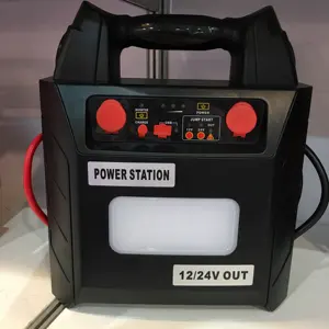 Terbaru 12V dan 24V 2 In 1 Tugas Berat dengan Inverter Jump Starter Pengenalan Otomatis dengan USB