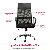 Fauteuil de bureau ergonomique à bascule en maille réglable pour manager, mobilier de bureau en acier inoxydable, prix de gros