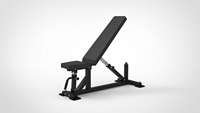 HALA-FB-1912 multifonctionnel réglable Fitness chaise acier métal pliable plat banc gymnastique exercice poids formateur