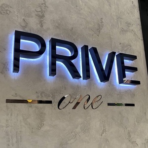 Letrero 3D Retroiluminado Personalizado, Letrero LED para Exteriores, Letrero para Tienda, Logotipo de Pared Interior, Letrero Comercial - Product Image 1