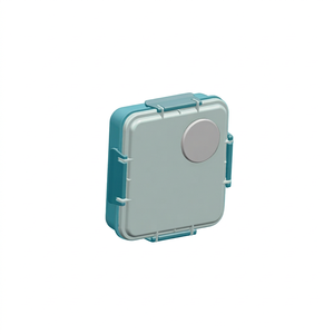Eye Classic Lunch Box Tiffin Box con Mini tapa de plástico Contenedor de almuerzo de metal pulido para oficina o escuela - Product Image 1