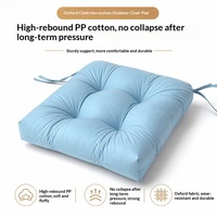 Coussin de chaise minimaliste en tissu Oxford imperméable de couleur unie, garnissage en coton PP, pour patios, jardins et sièges quotidiens