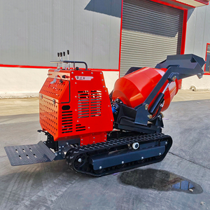 Frete grátis Carregador de auto-carregamento Mini Betoneira 750kg Trilha de borracha com KOOP diesel Engine Portable Machinery - Product Image 2