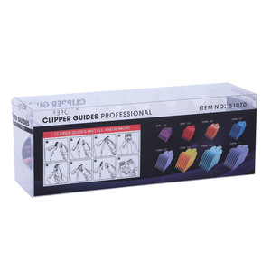 Cortadora de pelo con peine guía transparente, juego de 8 piezas, longitudes de corte ajustables, plástico, para cortadoras eléctricas - Product Image 5