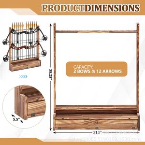 Support mural en bois massif pour cannes à pêche, présentoir de rangement domestique pour leurres. - Product Image 4