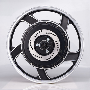 Moteur hybride BLDC haute performance 2000W 17 pouces personnalisé en usine pour moto hybride, moyeu électrique hybride 17 pouces sans jante - Product Image 4
