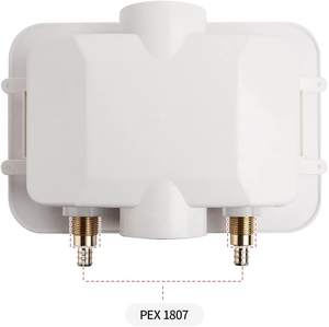 Uitlaatdoos Van 1/2-Inch Pex & Ijs Maker Uitlaatkast Zonder Waterhamer Afsluiter 1/4-Draai Kogelklep - Product Image 3