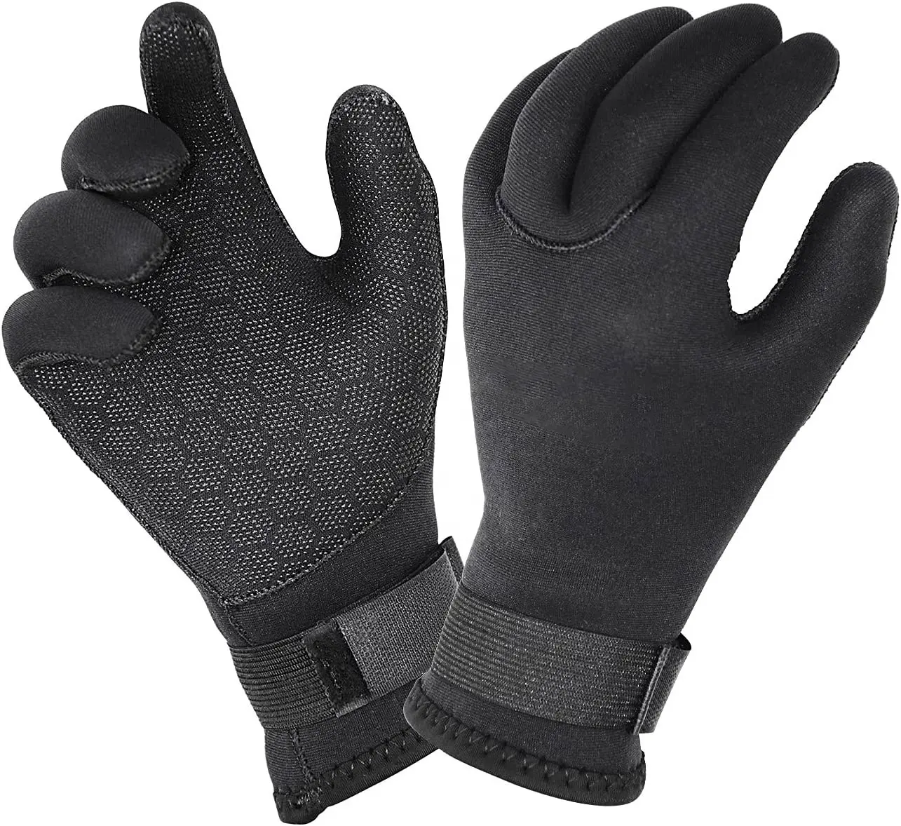 Водонепроницаемые перчатки для Каяка, перчатки для Гидрокостюма для подводной охоты, 5 мм, неопреновые теплые зимние перчатки с пятью пальцами для женщин