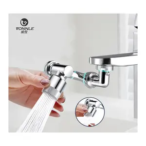 Multifungsi Universal Rotary Basin Faucet Mekanik Lengan Faucet 1080 Kamar Mandi Dapur Faucet Extender