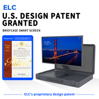 Pantalla Inteligente Portátil ELC con Diseño Patentado en EE. UU., 27 Pulgadas, Pantalla Táctil, Batería, para Entretenimiento al Aire Libre
