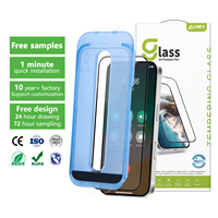 Protection d'écran en verre trempé 3D anti-poussière et anti-reflet HD de qualité supérieure pour iPhone 15 16