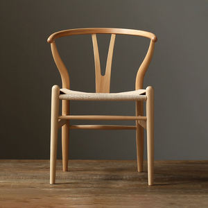 <span class=keywords><strong>Chaise</strong></span> de <span class=keywords><strong>salle</strong></span> à <span class=keywords><strong>manger</strong></span> de haute qualité au <span class=keywords><strong>design</strong></span> moderne et simple, en bois massif et corde tressée, pour une ambiance détente. - Product Image 2