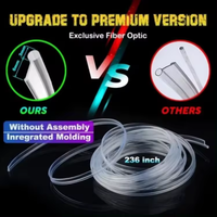 Lampe d'ambiance à LED Kit de fibre optique RGB APP Control Cold Line Light Auto Car Decorative Lighting Interior Accessories