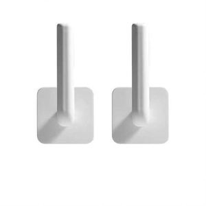 L-Shaped Hook Self Adhesive Wall Hangers Roll Paper Tissue Holder Pot Lid Hooks Hat Racks Keys Hanger <b>Shoe</b> Rack - Product Image 1