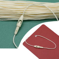 Cordon de suspension pour étiquettes de vêtements en polyester de bonne qualité, attaches à boucle à pression pour étiquettes de vêtements