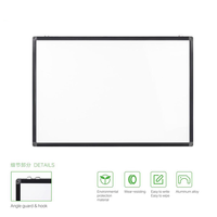 Tableau d'apprentissage magnétique blanc en mélamine pour salle de classe, mobilier pédagogique, tableau effaçable facilement avec aimants