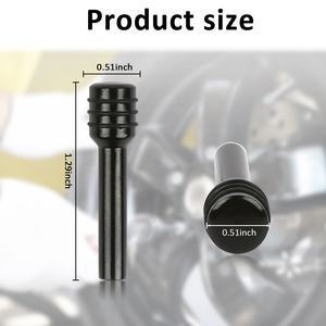 Pino de Trava de Porta de Carro Antifurto Padrão Estilo Esportivo Cabeça Chata Universal em Liga de Alumínio Anodizado Acessórios de Interior Levantador de Porta - Product Image 3