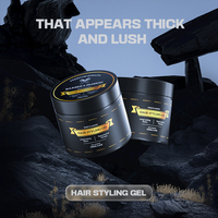 Gel coiffant pour hommes, barbier, non collant, sans flocons, tenue longue durée, contrôle de la brillance, pour cheveux secs, épais et crépus