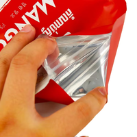Sachet Doypack en plastique recyclable pour snacks, mangues séchées et aliments secs, avec logo personnalisé, imprimé par gravure et thermoscellable, vente en gros