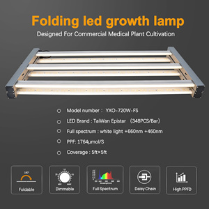 Lampe de culture <span class=keywords><strong>LED</strong></span> intérieure haute luminosité 720W, dimmable, spectre complet <span class=keywords><strong>UV</strong></span> IR, pour la croissance des plantes - Product Image 3