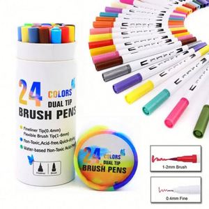 Paquete de 24 Tubos de Papel para Pinceles de Acuarela de 1-2 mm, Marcadores de Pintura - Product Image 4
