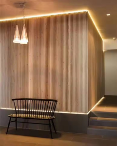 Pannelli Acustici in Legno <span class=keywords><strong>di</strong></span> Quercia Akupanel Personalizzati, Pannelli Fonoassorbenti a <span class=keywords><strong>Doghe</strong></span>, Pannelli Divisori per Pareti - Product Image 3