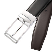 Nouveau Gros Logo Personnalisé Réversible À Double Usage Affaires Style Rotation Boucle Ceinture