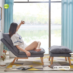 Sillón de salón grande y moderno para sala de estar con silla de acento cómoda otomana, sillón de tela ancha de lujo M85 - Product Image 2