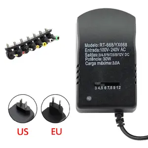 AC DC Universal Power Adapter Supply Adjustable 12V 3V 4.5V 6V 9V 3A Charger Power Adapter Adjustable Converter 220V to 12V 3A