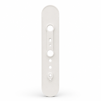 Plaque de recouvrement de loquet de porte en aluminium blanc imprimée en 3D sur mesure, prototype OEM, accessoire de quincaillerie de serrure de porte, 0,1 mm
