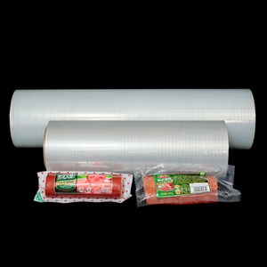 Venta al por mayor de rollos de película termoformadora de nailon de grado alimenticio <span class=keywords><strong>Web</strong></span> superior <span class=keywords><strong>Web</strong></span> inferior PA PE carne tocino salchicha bistec carne embalaje Industrial - Product Image 4