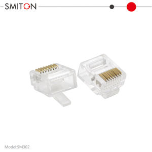 מפעל לספק גוף קצר קטן 8p8c מחבר rj45 <span class=keywords><strong>8</strong></span> פין ראש קריסטל פין מצופה זהב מחבר מצופה - Product Image 5
