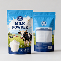 Sachet personnalisé de 1 kg et 2 kg pour poudre de protéines, emballage de céréales de noix de coco, sachet refermable pour poudre de lait et poudre de protéines de lactosérum