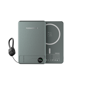 <span class=keywords><strong>Batterie</strong></span> <span class=keywords><strong>externe</strong></span> ultra-fine 10000 mAh 20W PD 15W avec charge <span class=keywords><strong>magnétique</strong></span> sans fil, support intégré, contrôle intelligent de la température, chargeur de voyage portable - Product Image 1
