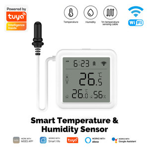 <span class=keywords><strong>Sensor</strong></span> de <span class=keywords><strong>Temperatura</strong></span> y Humedad <span class=keywords><strong>WiFi</strong></span> <span class=keywords><strong>Tuya</strong></span> con Sonda Externa, Resistente al Agua IP67, para Refrigerador e Invernadero PST-T08 - Product Image 1